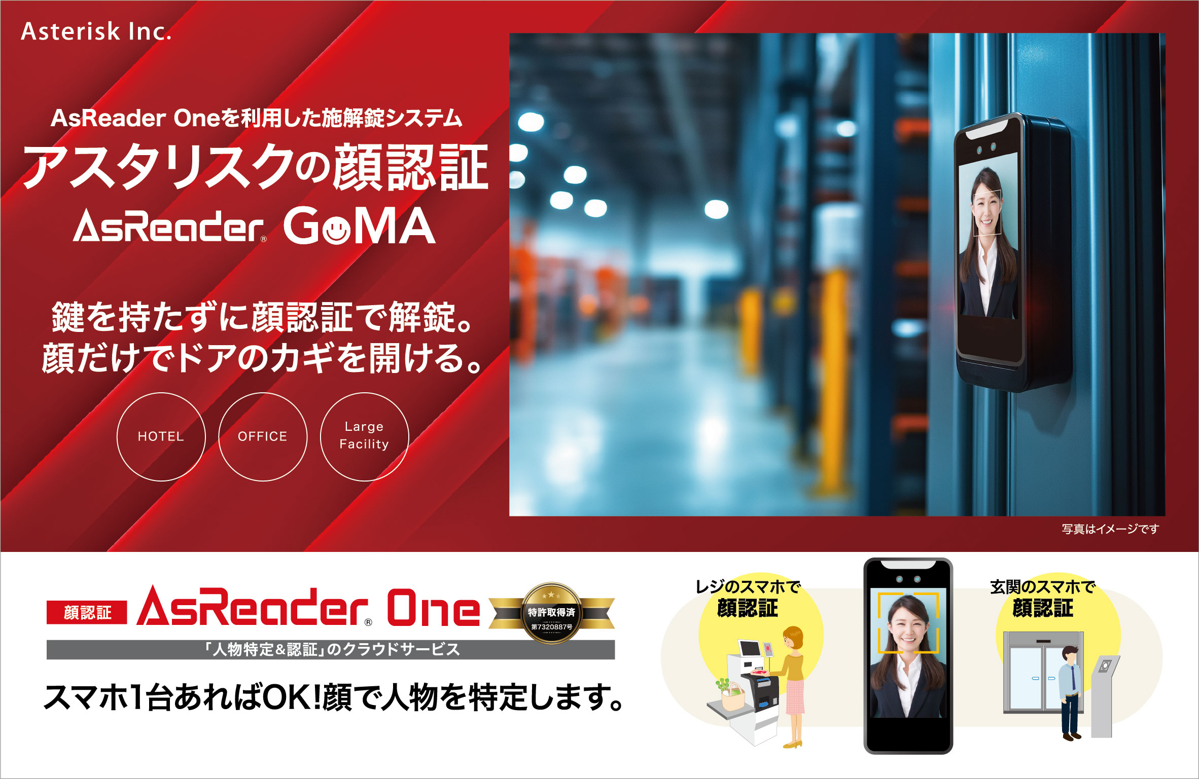 コーユーイノテックスとアスタリスク 「顔認証システム」導入で戦略的な業務提携を開始